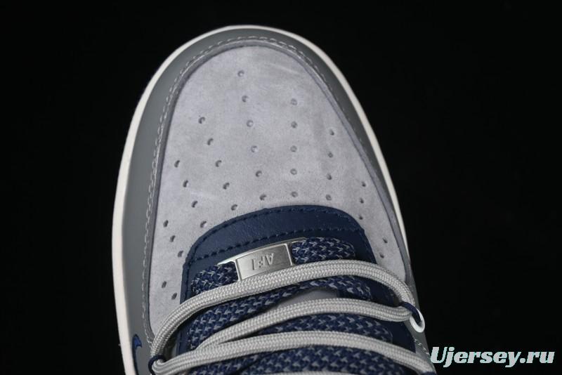 Nike Air Force 1 '07 Low Lightning Collaboration Cement Grey Drawstring Casual Sneakers - SJ1198-111