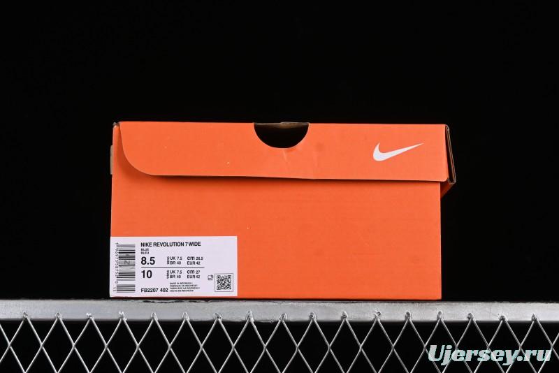 Nike Revolution 7 Wide Low-Top Running Shoes with Breathable Mesh and Durable Cushioning - FB2207-402
