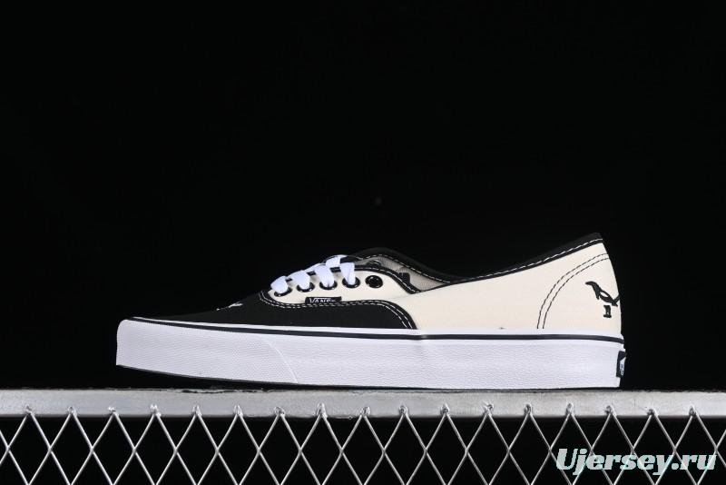 Vans Authentic Peace Dove Series Classic Canvas Patchwork Low-Top Skate Shoes - VN0009VBPB