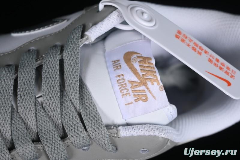 Nike Air Force 1'07 Low Grey Silver Splatter Casual Sneakers - MK5639-889