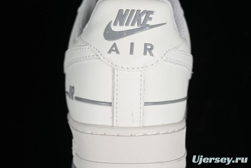 Nike Air Force 1 '07 Low Casual Sneakers with 3M Reflective Details and Full-Length Air Cushion - CJ1379-603