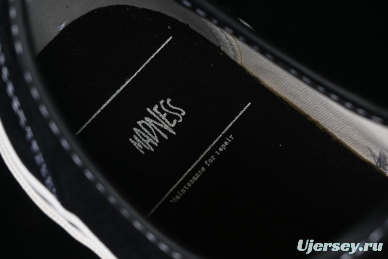 Kamiya Vulcanize Sneaker 23AW High-End Line Mihara Yasuhiro Dissolve Black White Suede Casual Low-Top Canvas Shoes - M.C3