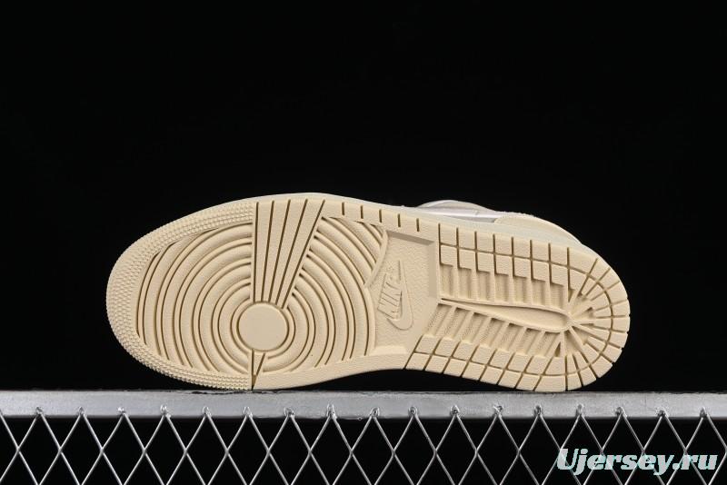 Nike Air Jordan 1 Low AJ1 Khaki Pink Low-Top Lifestyle Basketball Shoes - FQ1925-100