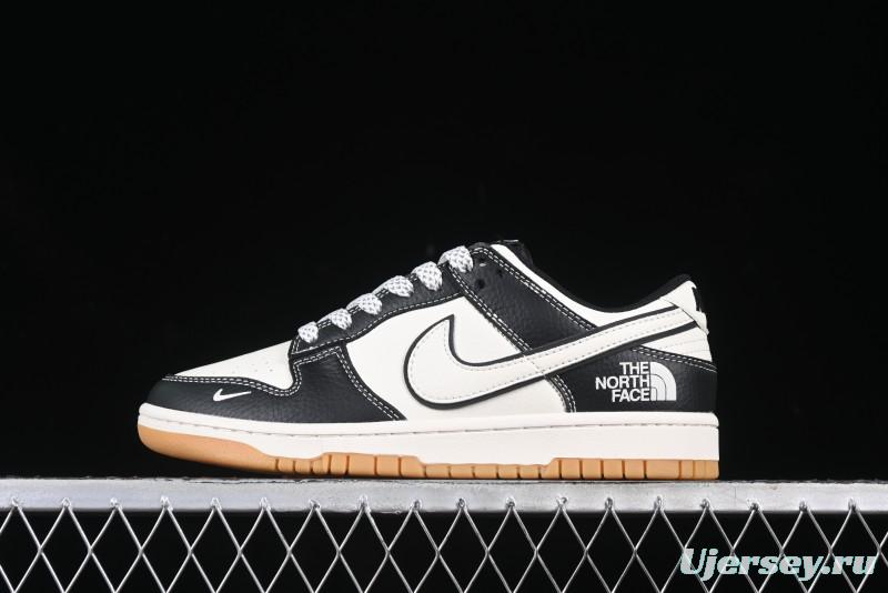 Nike SB Dunk Low The North Face Collaboration Beige Black Gum Anniversary Custom Low-Top Casual Skate Shoes - XX3168-119