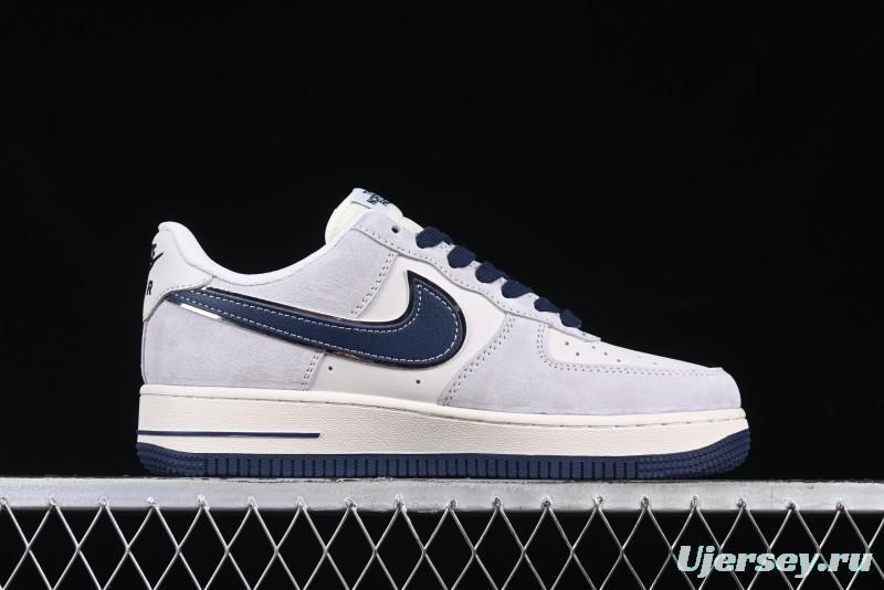 Nike Air Force 1 '07 Low The North Face Collaboration Blue Swoosh Logo Casual Sneakers - XZ6188-913