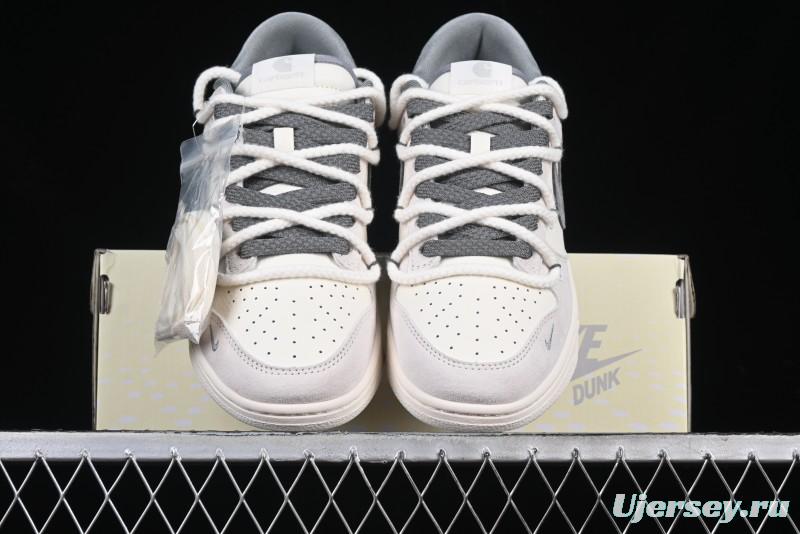 Nike SB Dunk Low Carhartt x Supreme Collaboration Anniversary Edition Customized Low-Top Casual Skate Shoes - YX5066-239