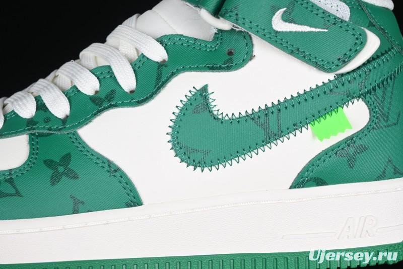 Nike Air Force 1 '07 Mid Casual Sneakers in Green - LL0222-002