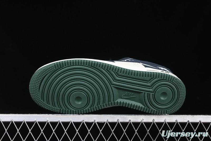 Nike Air Force 1 '07 Low Stussy Collaboration Explosive Blue Low-Top Casual Sneakers - KK1988-040