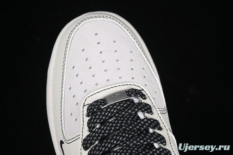 Nike Air Force 1 '07 Low UN Collaboration - Pig Eight Rice Black Line Casual Sneakers - BB7518-017