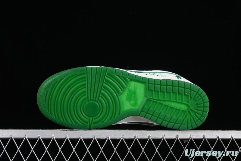 Nike SB Dunk Low LV Collaboration - Beige Green Violent Bear Anniversary High-End Custom Low-Top Casual Skate Shoes - SJ2068-241