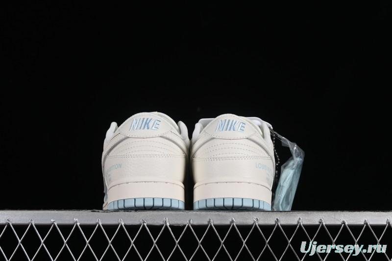 Nike SB Dunk Low LV Collaboration Anniversary Edition Premium Custom Low-Top Casual Sneakers - BB8766-209