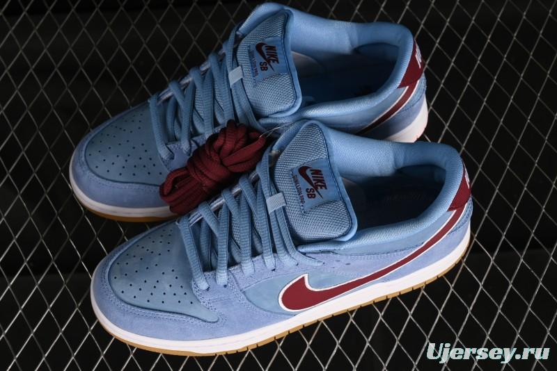 Nike SB Dunk Low "Phillies" Suede Casual Skate Shoes - DQ4040-400