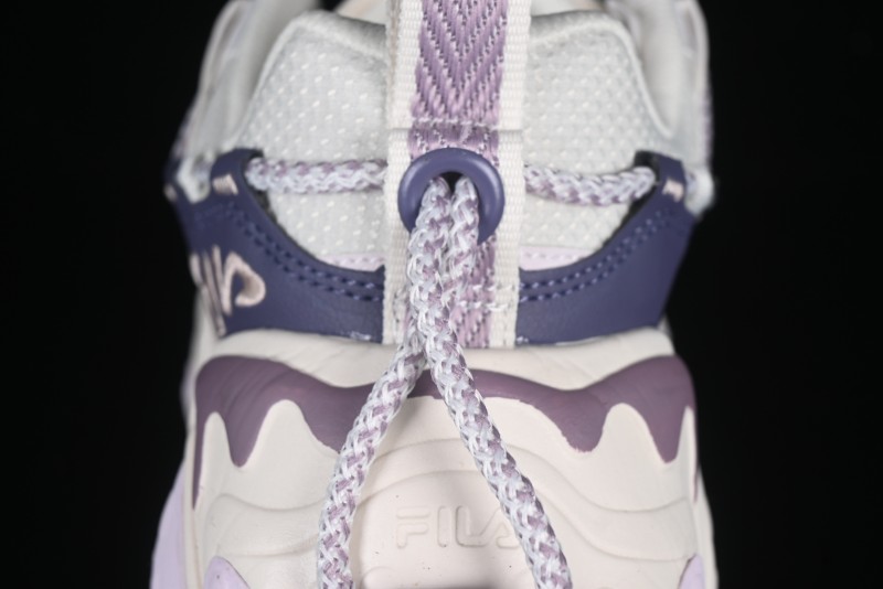 Fila Fusion Retro Mars Running Shoes with Lace-Up Design and Cushioned Sole - F12W432101FGO