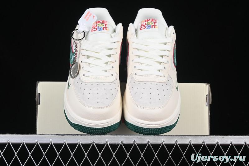 Nike Air Force 1'07 Low Just Collaboration - Christmas Tree Low-Top Casual Sneakers - DF0188-034