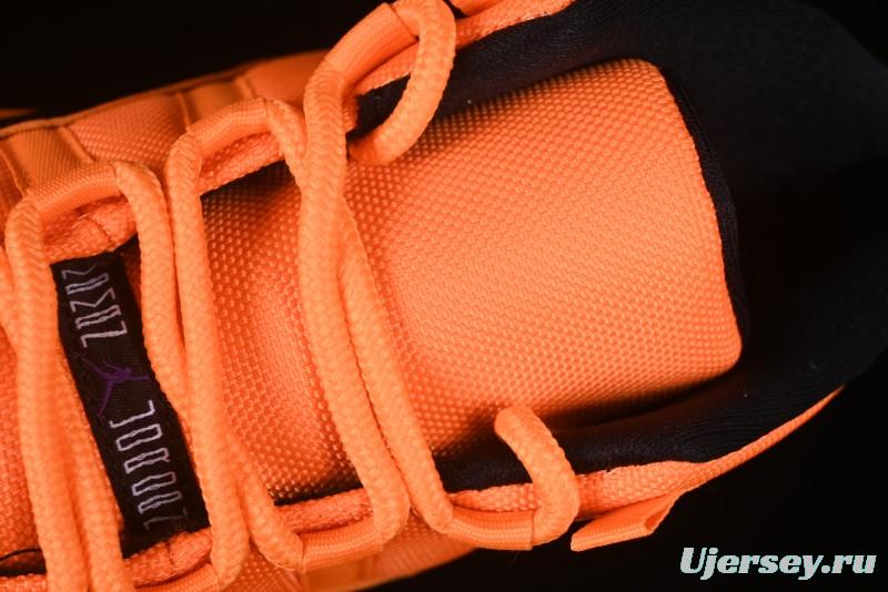 Nike Air Jordan 11 Retro High Top Basketball Shoes in Black/Orange - CT8012-800