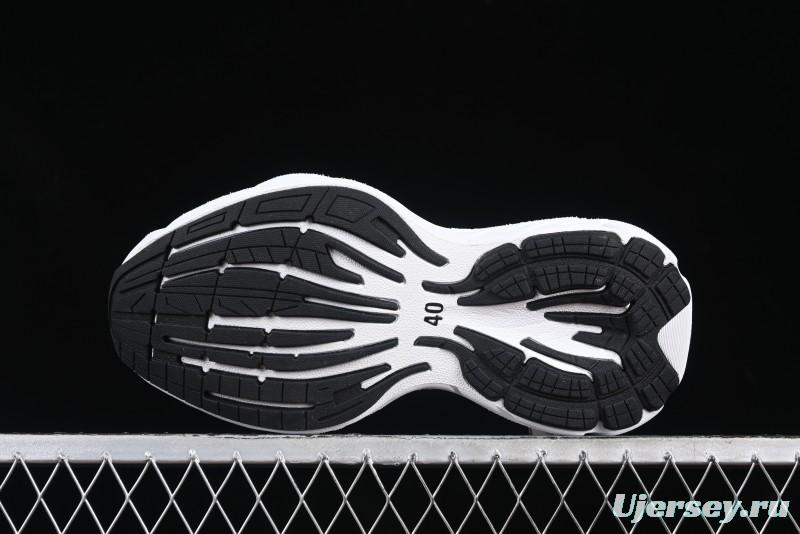 Balenciaga Monday Leather Round Toe Lace-Up Low-Top Lifestyle Sneakers - WDTSC9110