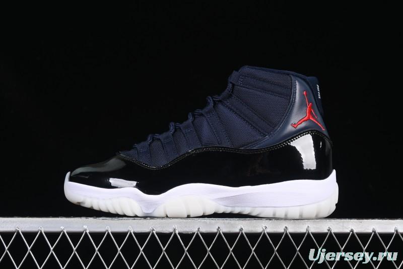 Nike Air Jordan 11 Retro High Navy Blue Basketball Shoes - CT8012-406