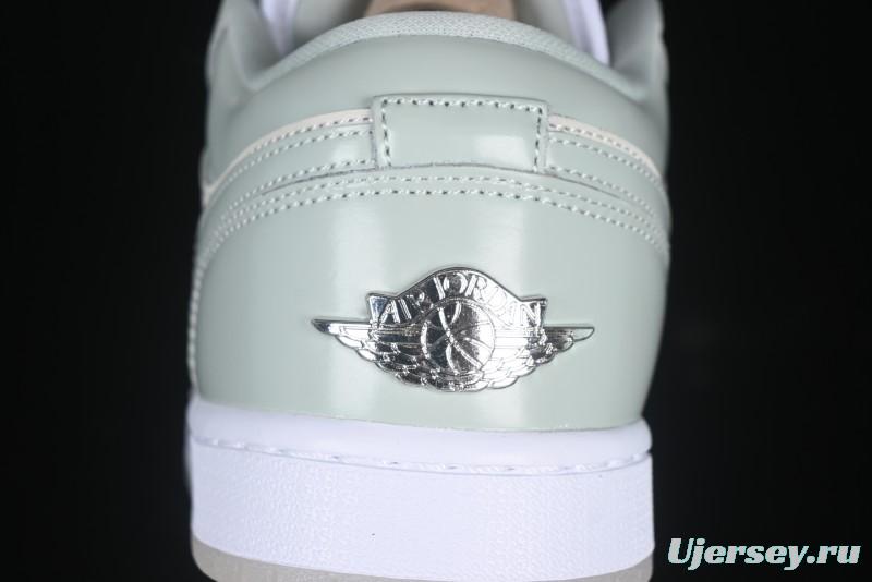 Nike Air Jordan 1 Low AJ1 Amber Green Low-Top Casual Sneakers - HF4078-100