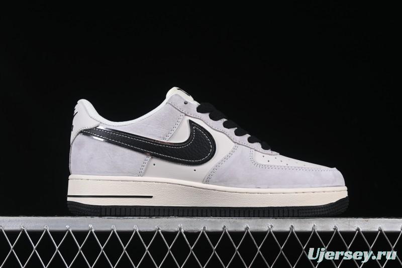 Nike Air Force 1 '07 Low The North Face Collaboration Beige Grey Carbon Black Swoosh Low-Top Casual Sneakers - XZ6188-916