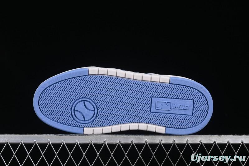 New York Yankees MLB Chunky Liner Denim Monogram Lightweight Elevated Platform Casual Sneakers - 3ASXD025N50BLS