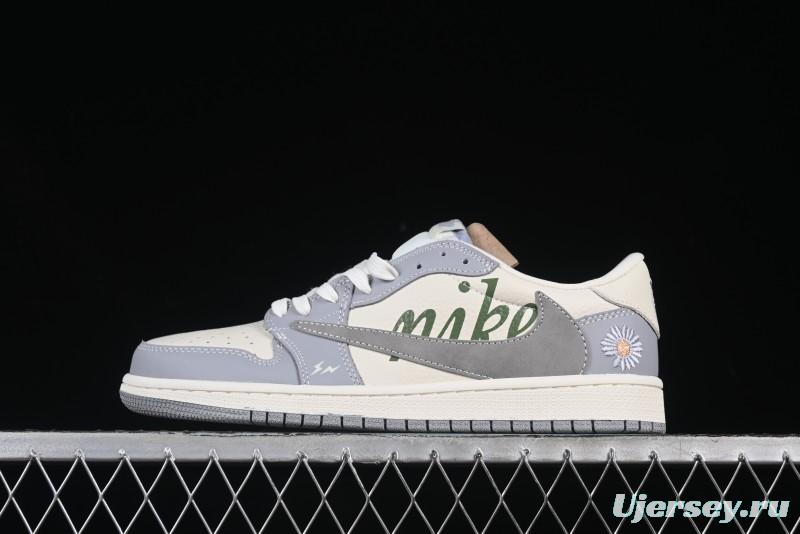 Nike Travis Scott x Fragment Design x Air Jordan 1 Low OG SP AJ1 Retro Sneakers - XS2024-018