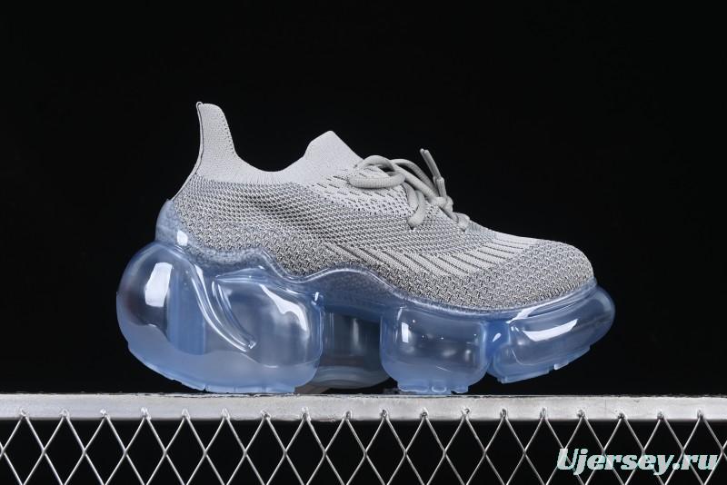Grounds Big Bubble Heightening Thick Sole Sneakers - AJE5