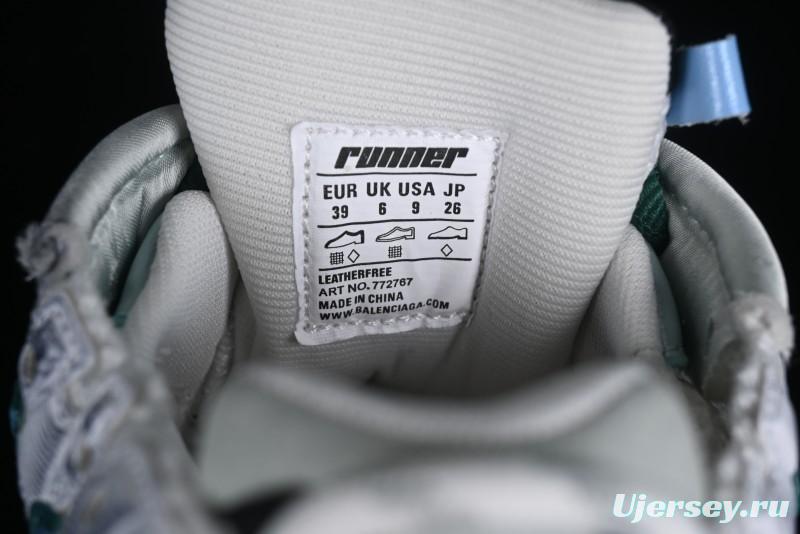 Balenciaga Runner Kith Four Color Retro Casual Shoes - W3RMU9034