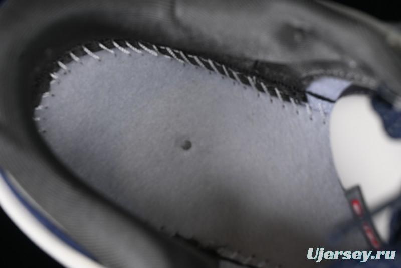 Nike SB Dunk Low Supreme Collaboration - Grey White Blue Swoosh Lace-Up Anniversary Customized Low-Top Casual Skate Shoes - XS1186-100