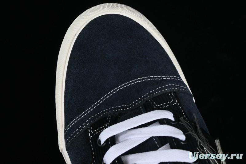 Vans Knu Skool Dragon Whisker Black Blue Slip-Resistant Cushioned Casual Low-Top Sneakers - VN0AUAK335