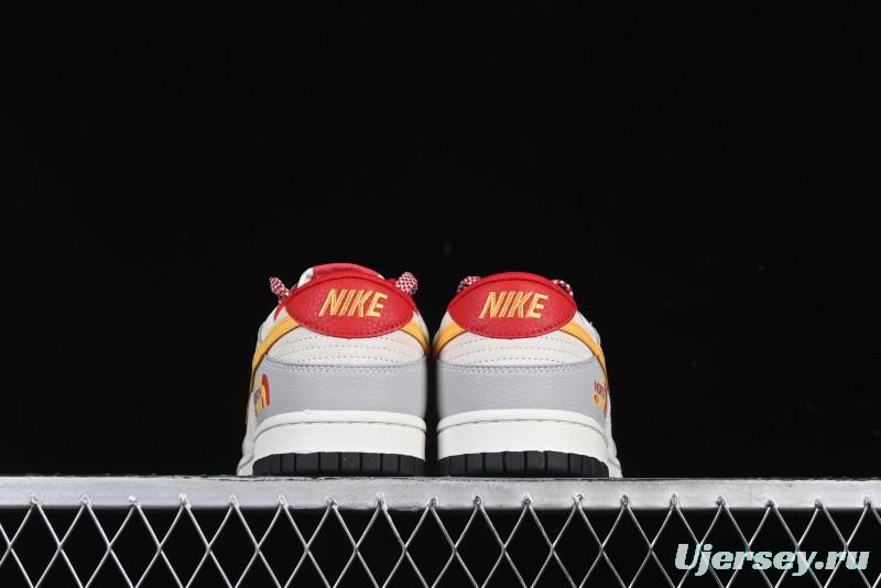 Nike SB Dunk Low The North Face Year of the Snake Collaboration Yellow Swoosh Anniversary Custom Low-Top Casual Skate Shoes - DJ2024-079