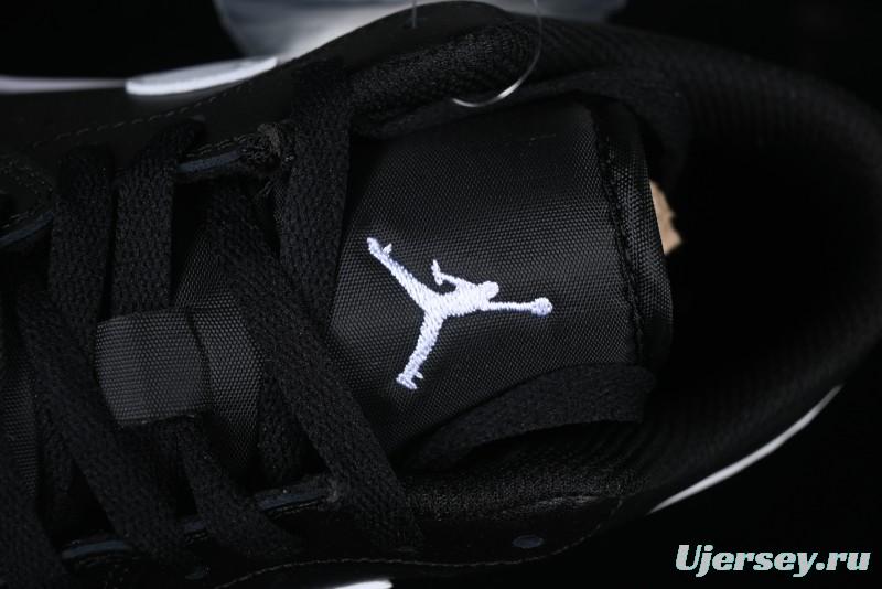 Nike Air Jordan 1 Low Retro Basketball Shoes in Black and White - 553558-043