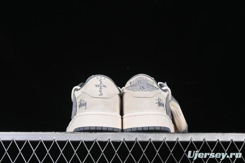 Nike Travis Scott x Fragment Design x Air Jordan 1 Low OG SP AJ1 Stussy Collaboration - DM9288-004