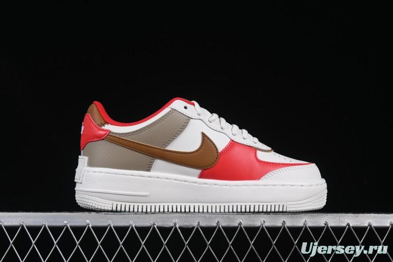 Nike Air Force 1 Shadow Lightweight Elevated Low-Top Casual Sneakers - HQ3400-030