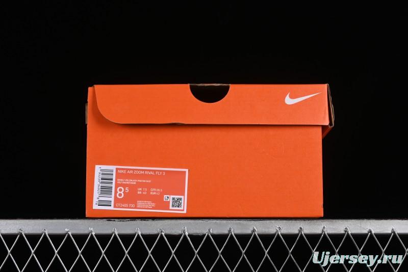 Nike Zoom Rival Fly 3 Lightweight Fabric Comfortable Cushion Anti-Slip Low-Top Casual Running Shoes - CT2405-700