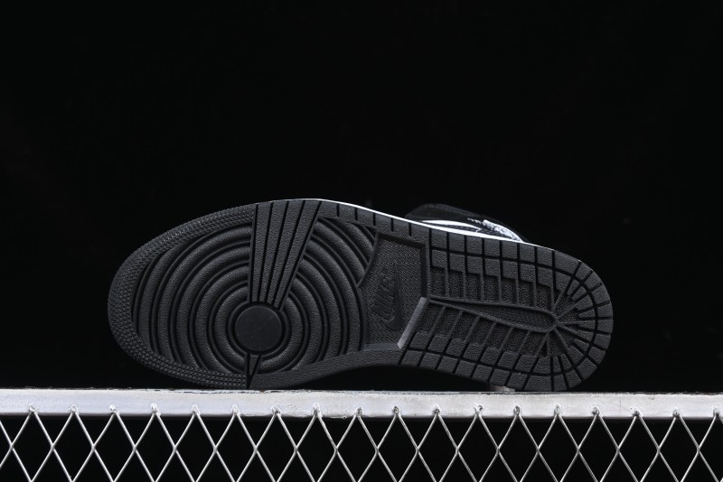 Nike Air Jordan 1 Mid AJ1 Basketball Shoes in Black White Gray - DQ8426-010