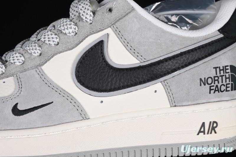 Nike Air Force 1 '07 Low The North Face Collaboration Grey Suede Casual Sneakers - XZ6188-763