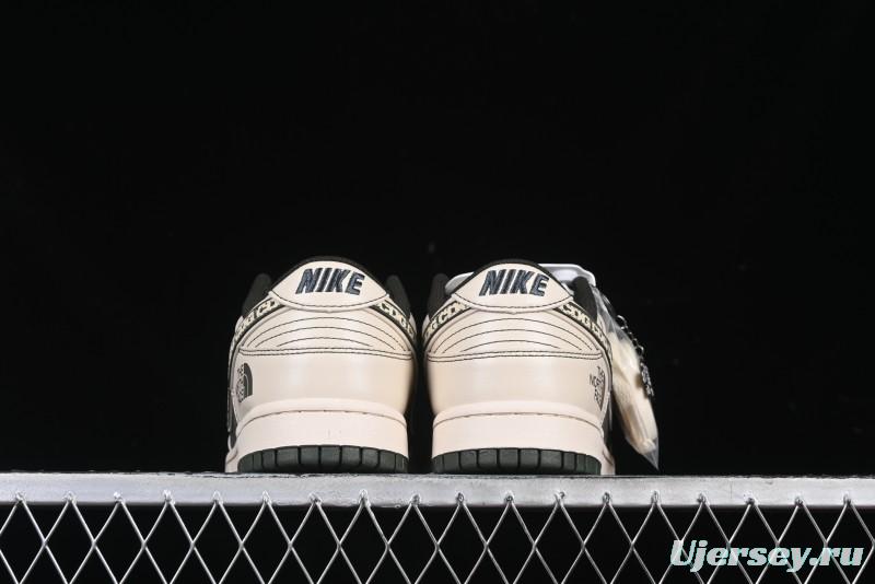 Nike SB Dunk Low The North Face x CDG Anniversary High-End Custom Low-Top Casual Sneakers - DM6868-015