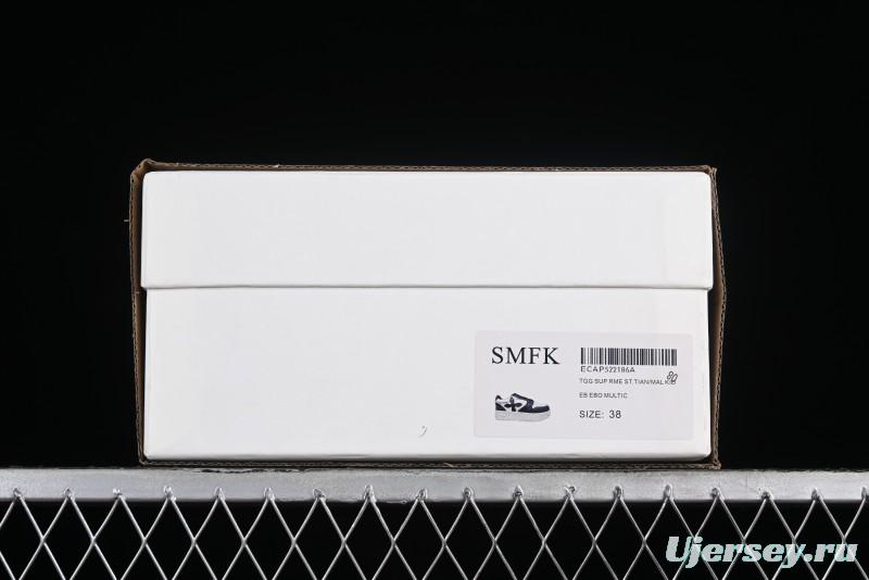 SMFK Comfortable Chunky Sole White Sneakers - T.D4