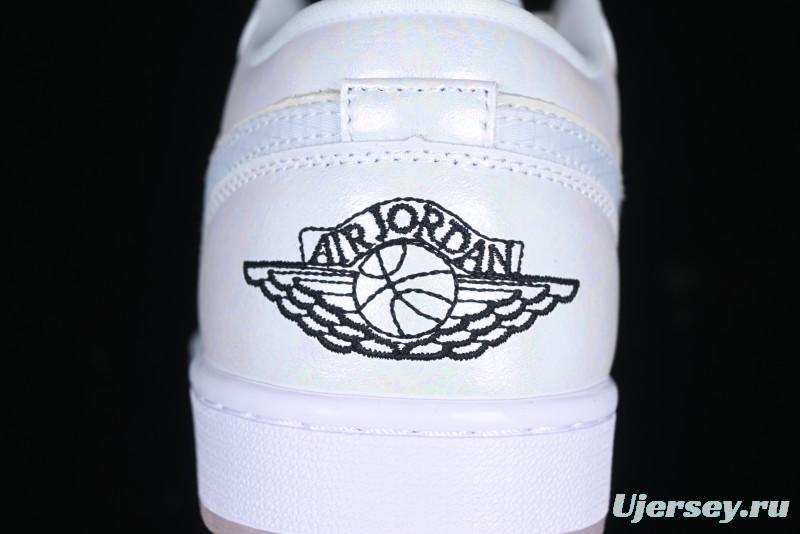 Nike Air Jordan 1 Low "Year of the Snake 2025" AJ1 Basketball Shoes with Iridescent Pearl Finish - HF4080-001