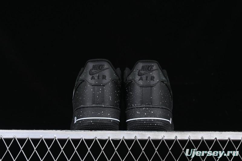 Nike Air Force 1 '07 Low Casual Sneakers with Black Splatter Design - ZH0316-046