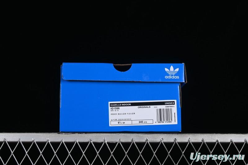 Adidas Originals Gazelle Indoor Retro Casual Slip-Resistant Wear-Resistant Low-Top Sneakers - IG1596