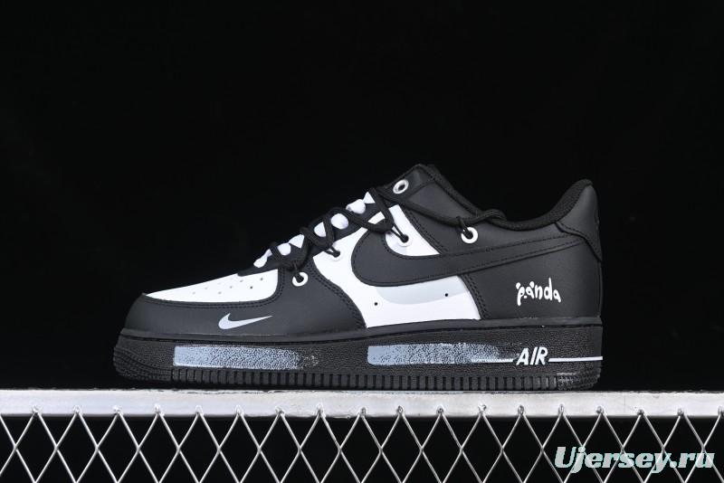 Nike Air Force 1 '07 Low Panda Smiley Low-Top Casual Sneakers - CV9879-542