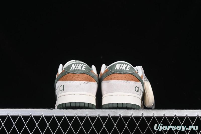 Nike SB Dunk Low Gucci Collaboration Anniversary High-End Custom Low-Top Casual Sneakers - DM6868-026