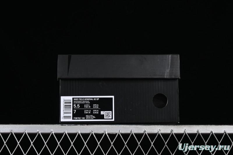 Nike Field General 82 Casual Sneakers with Classic Black & White Colorway - FQ8762-100