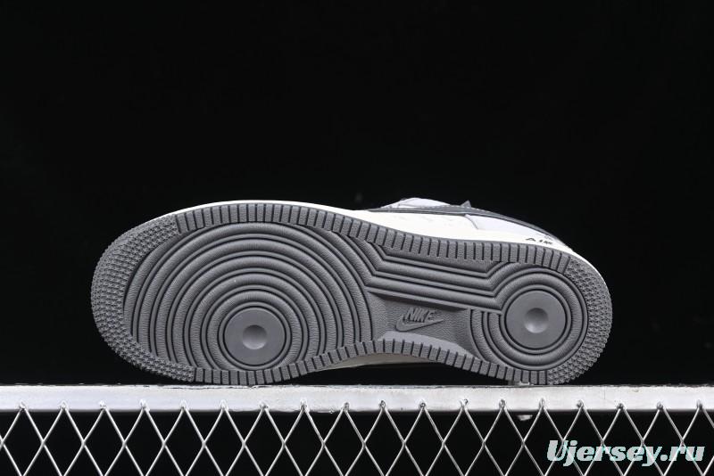 Nike Air Force 1 '07 Low Stussy Collaboration - Pig Grey Swoosh Low-Top Casual Sneakers - XZ3318-066