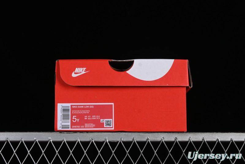 Nike Dunk Low SB Casual Sneakers with Deconstructed Laces and Ribbon Bow Design - DH9765-102