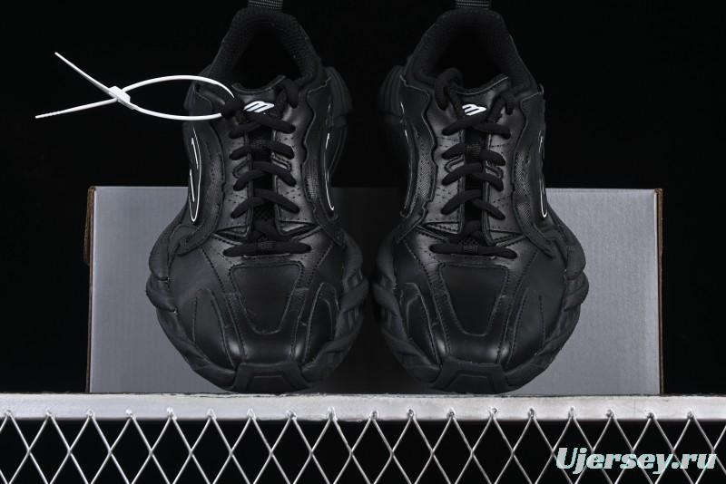 Balenciaga Monday Leather Round Toe Lace-Up Low-Top Casual Shoes - WDTSC1000