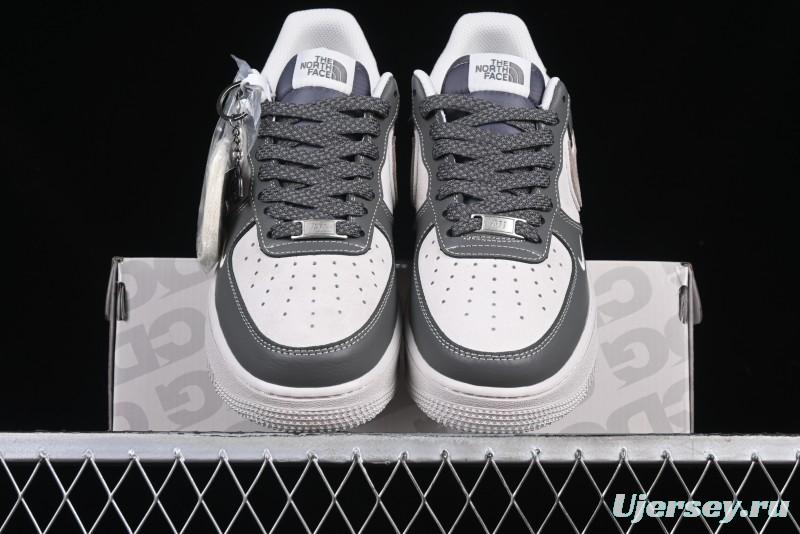 Nike Air Force 1 '07 Low North Face Collaboration Light Grey Two-Tone Low-Top Casual Sneakers - DM6688-046