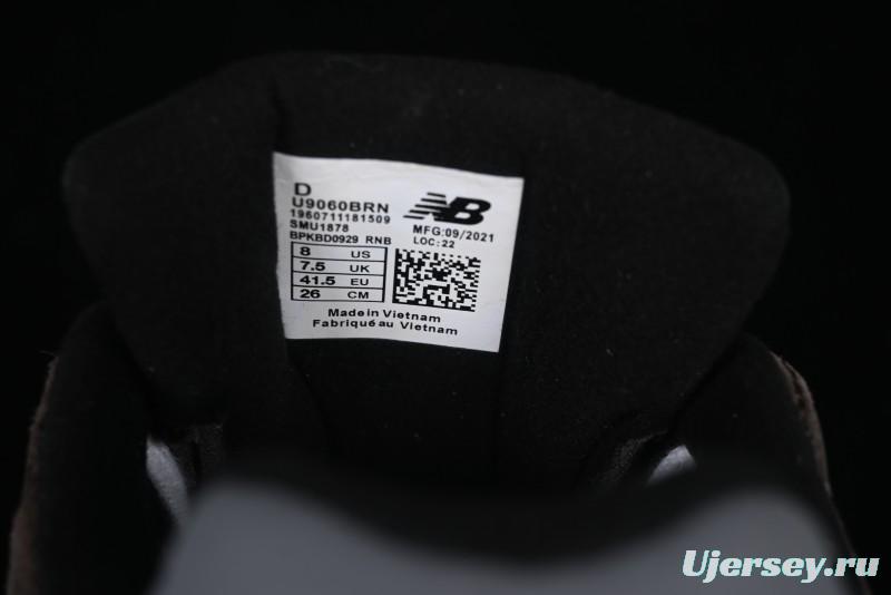 New Balance 9060 Retro Casual Running Shoes with ABZORB Cushioning Technology - U9060BRN