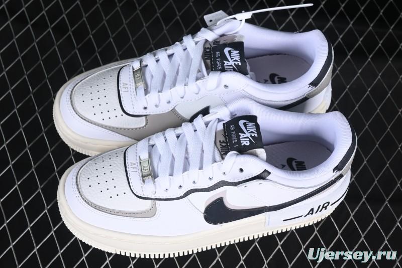 Nike Air Force 1 Shadow Low-Top Sneakers with Lightweight EVA Midsole and Anti-Slip RB Rubber Outsole - DZ1847-110